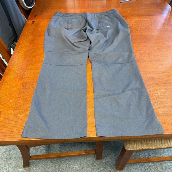 Purple Label Yoga by Healing Hands XLP dark gray scrub pants lots of pockets - Picture 4 of 10